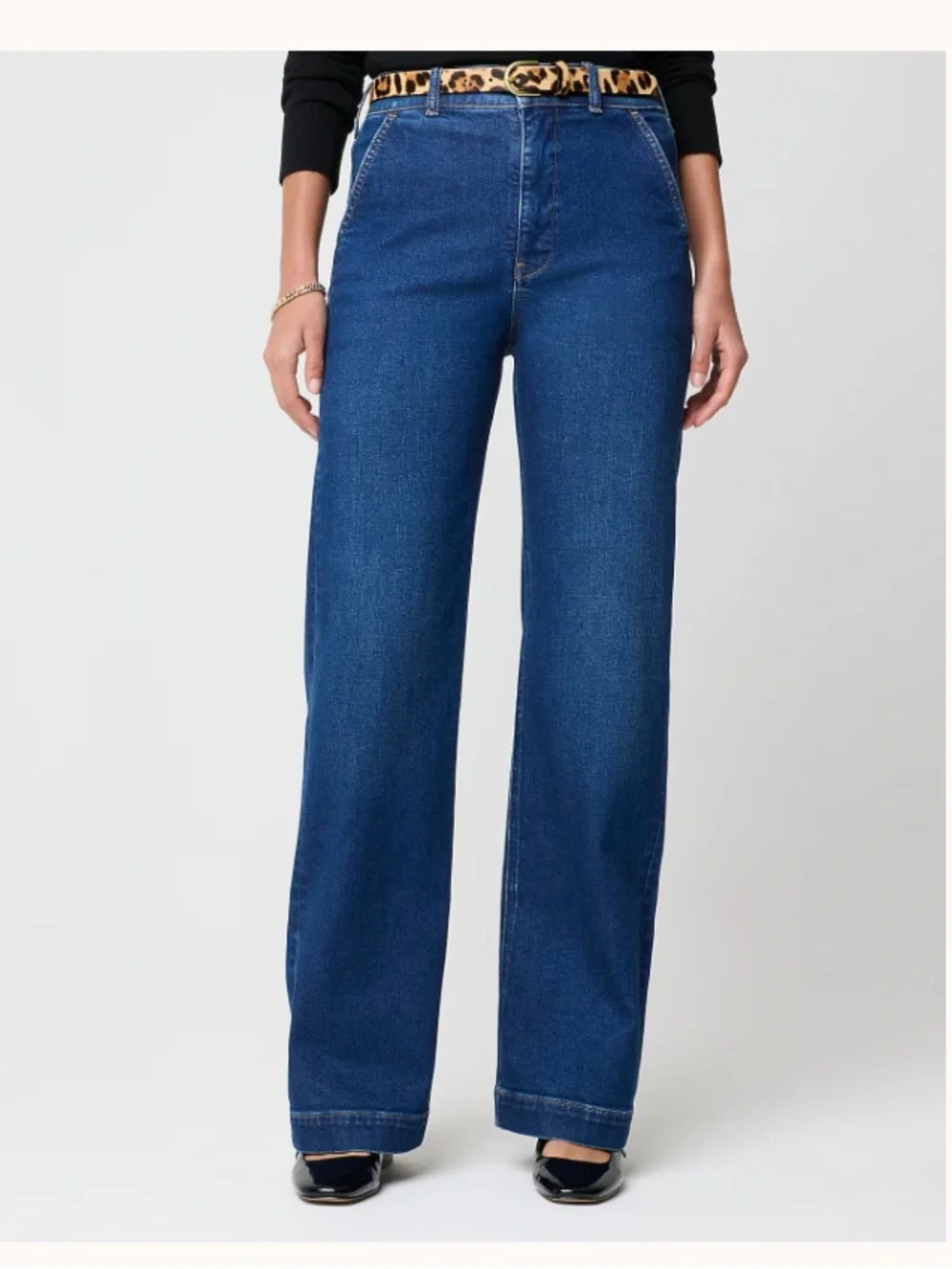 NWT J.Crew Factory High Rise Wide-Leg Jeans in All Day Stretch - Size 28
